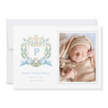 Puppy Blue Ribbon Crest | Baby Boy