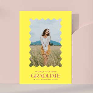 Anúncio Quadro de onda do Formando 25, cor-de-rosa amarela