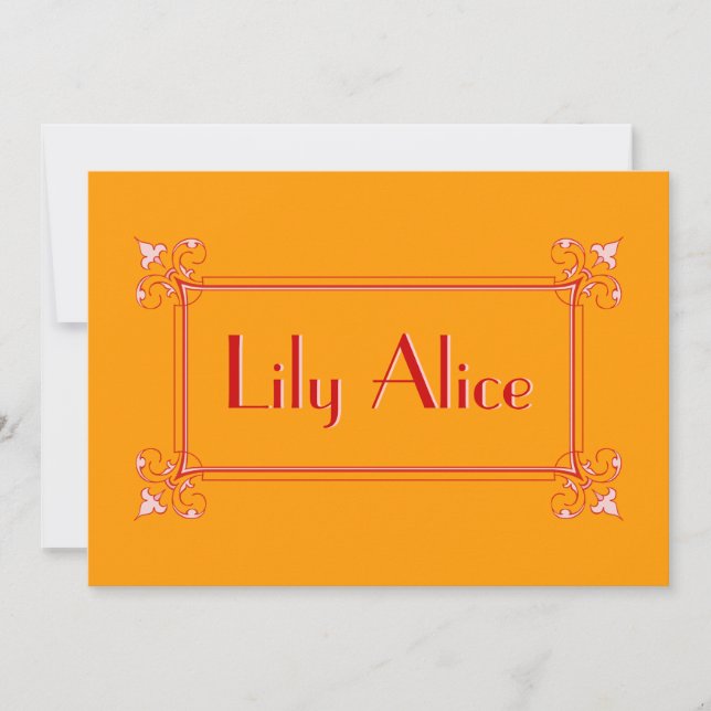 Anúncio Quadro Flourish Elegante (Frente)