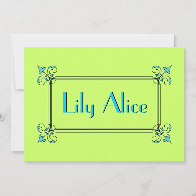 Anúncio Quadro Flourish Elegante (Frente)