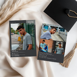 Anúncio Quadro Masculino Moderno Adicione Sua Foto Graduaç