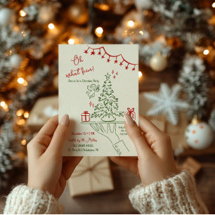 Anúncio Que divertida mão do Cocktail de Natal