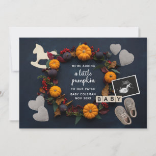 Anúncio Queda Ação de Graças Pumpkin Gravidez Revelar B