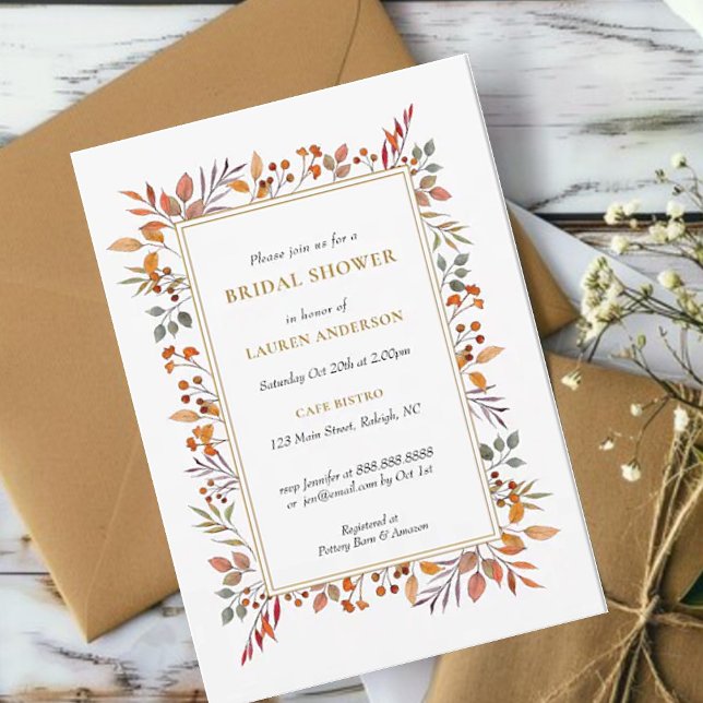 Anúncio Queda de Aquarela Chá de panela de quadro botânico (Criador carregado)