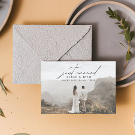 Anúncio Recem casados 3 Minimalista Moderno Casamento De F