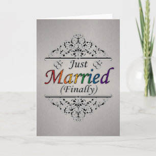 Anúncio Recém-Casados (Finalmente) Design Orgulho Gay