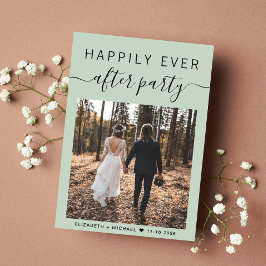 Anúncio Recepção de casamento de Sage de Código QR de Foto