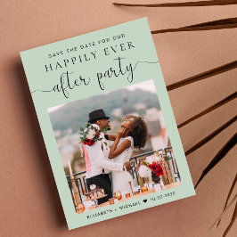 Anúncio Recepção de casamento do Sage de Fotos Moderno Sal