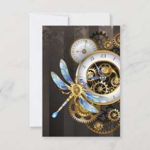 Anúncio Relógio Steampunk com Libélula Mecânica