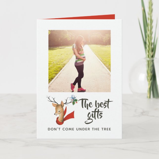 Anúncio Renovado Rena Antiga Natal Bebê Esperado (Frente)