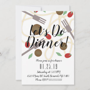 Anúncio Restaurante Spaghetti Janto Diner Partido Italiano