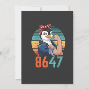 Anúncio Retro 8647 É 2028 E Anti-Trump Penguin