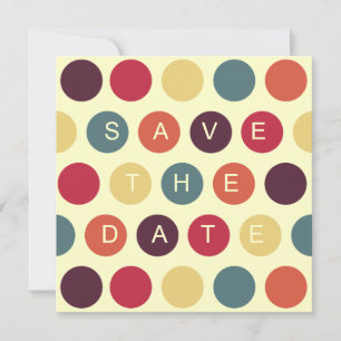 Anúncio Retro Dots - Salve a Data