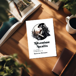 Anúncio Retro Vintage Adventure Aguarda Foto de Graduação