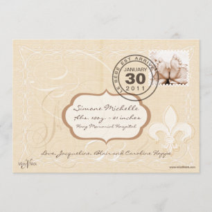 Anúncio romance francês chique do nascimento