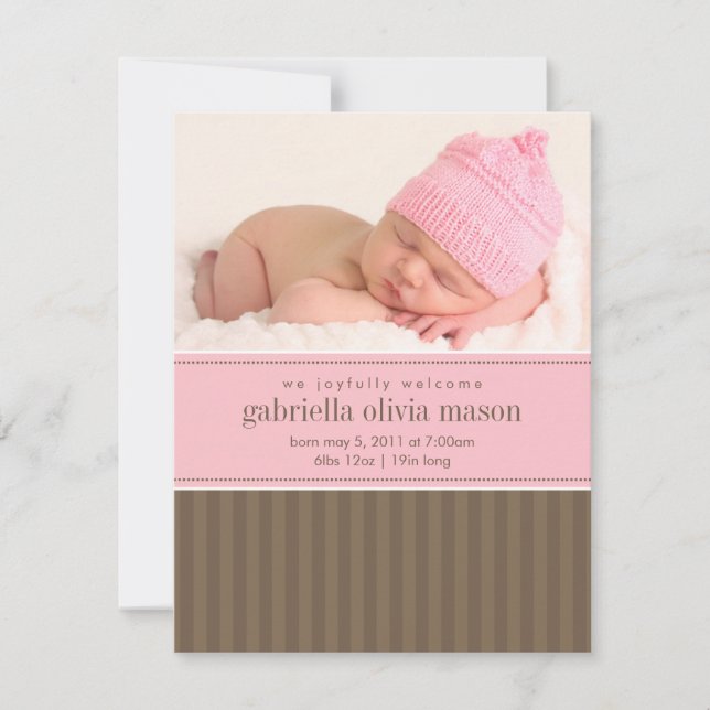 Anúncio Rosa e Castanho | Listras (Frente)