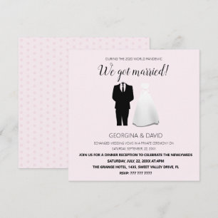 Anúncio Rosa Moderno, Casamo-Nos! Casamento
