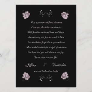 Anúncio rosa pálido do elopement dos rosas