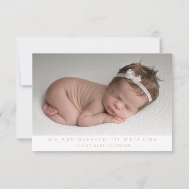 Anúncio Rosa Somos Abençoados Foto Colagem Nascê (Frente)