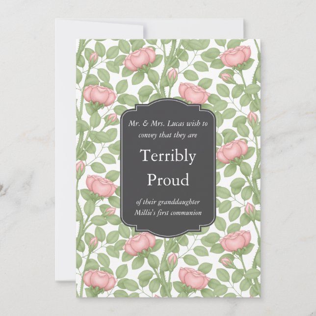 Anúncio Rosas Atemporais Criativas Personalizadas Brancas  (Frente)