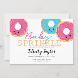 Anúncio Rosquinha Sprinkle Chá de fraldas Triplets