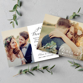 Anúncio Roteiro de Casamento Recém-Casados Foto Casamento