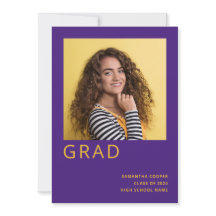 Anúncio Roxo de Graduação Simples em 2022