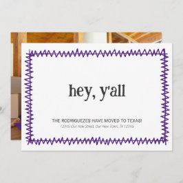 Anúncio Roxo Ei, vocês todos - Mudaram-se para o Texas