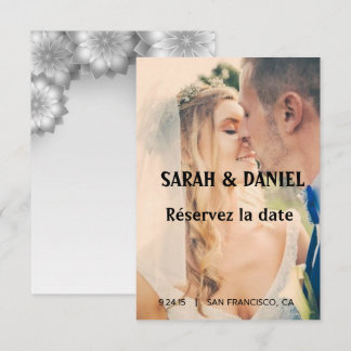 Anúncio Ruban de charme sauver les cartes de date save