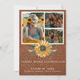 Anúncio Rustic 4 Photo Collage Formação de girassol Anno