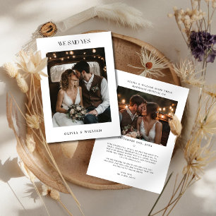 Anúncio Rustic Boho Dissemos Sim Foto De Casamento De Orça