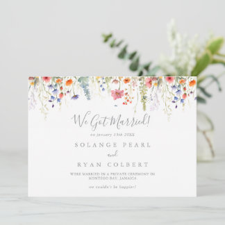 Anúncio Rustic Meadow Botanical Elopement