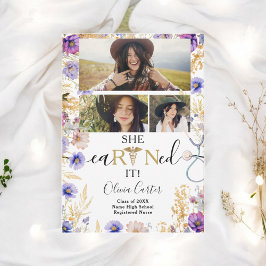 Anúncio Rustic Wildflower RN Enfermeira 4 fotos Graduação