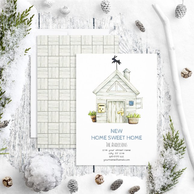 Anúncio Rústico de Nova Casa Doce em Movimento (Criador carregado)