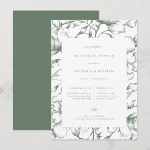 Anúncio Sage Green Vintage Janto de Ensaio Floral