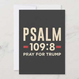 Anúncio Salmo 109:8 Reze pela inauguração da Religião Trum