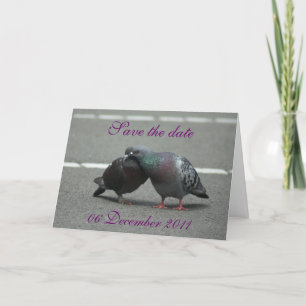 Anúncio salvar a data com pombos