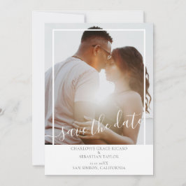 Anúncio Salvar A Data Foto Personalizada Moderna