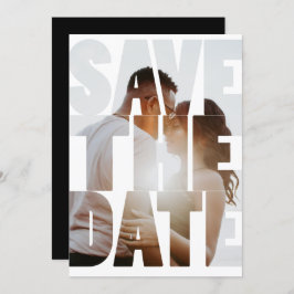 Anúncio Salvar A Data Foto Personalizada Moderna