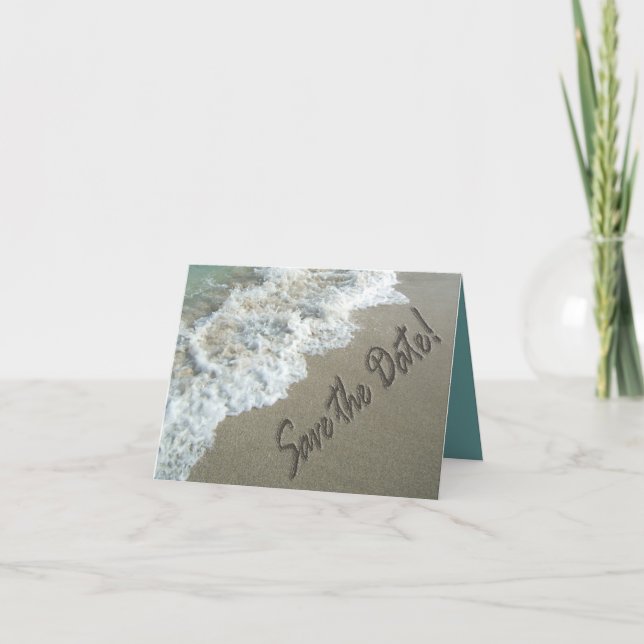 Anúncio Salvar o Escrevendo de Areia de Casamento de Desti (Frente)