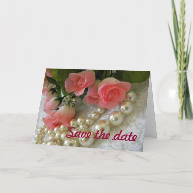 Anúncio Salvar rosas de data e pérolas de ouro (Frente)