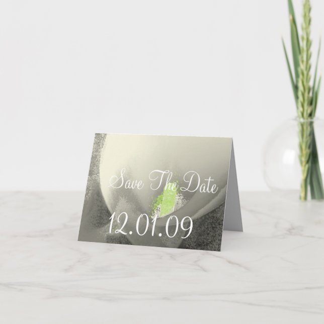 Anúncio Salve a data Cala Lily - Cinza quente (Frente)