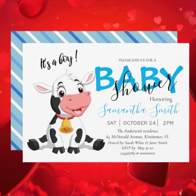 Anúncio Santa Vaca! É um Menino (Get ready to moo-ve over for some exciting news! We’re throwing a boho baby shower  )