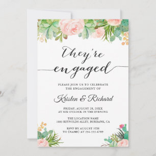 Anúncio São noivado floral contratado do cacto do