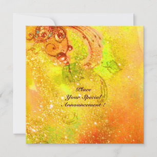 Anúncio SAPPHO, DANÇA, MÚSICA E POESIA, faíscas Dourada