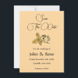 Anúncio Save The Date Flat Announcement Card<br><div class="desc">Save the date for your western wedding!</div>