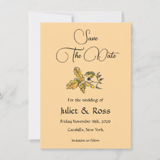 Anúncio Save The Date Flat Announcement Card