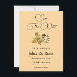 Anúncio Save The Date Flat Announcement Card<br><div class="desc">Save the date for your western wedding!</div>