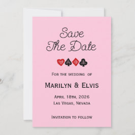 Anúncio Save The Date Flat Announcement Card