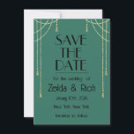 Anúncio Save The Date Flat Announcement Card<br><div class="desc">Save the date for your western wedding!</div>